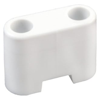 RV Designer® - 1.2"L Plastic White Oblong Wall Door Stop Bumper