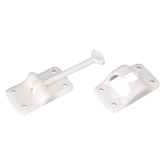 RV Designer® - 3.5"L T-Style White Plastic Door Holder