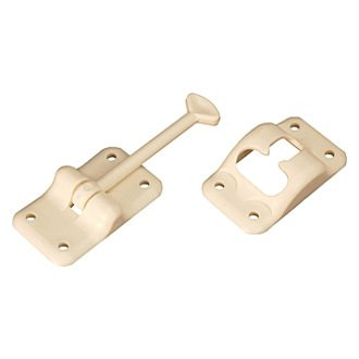 RV Designer® - 3.5"L T-Style Colonial White Plastic Door Holder