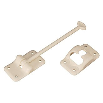 RV Designer® - 6"L T-Style Colonial White Plastic Door Holder