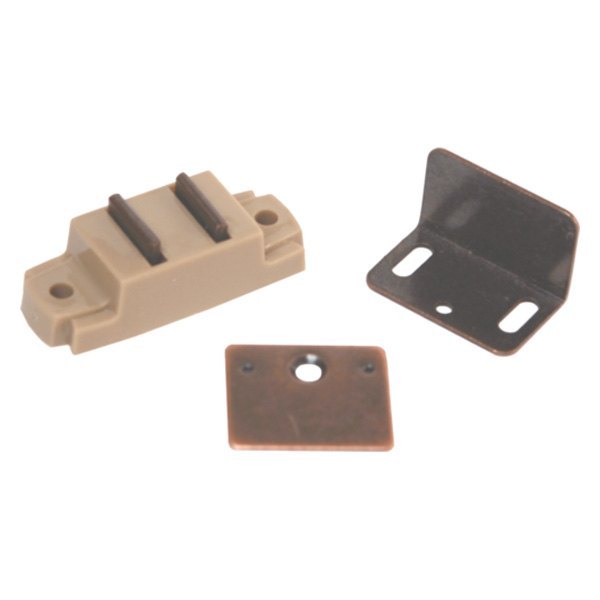 RV Designer® - Tan Surface Mount Magnetic Cabinet Catch with L Strike