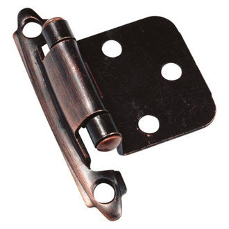 RV Designer® - Old World Bronze Self-Closing Flush Mount Cabinet Door Hinges