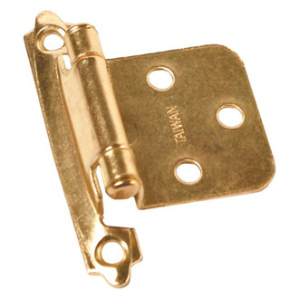 RV Designer® - Brass Self-Closing Flush Mount Cabinet Door Hinges