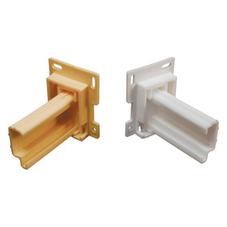 RV Designer® - Plastic 2.125" Question Mark Shape Drawer Slide Socket Set