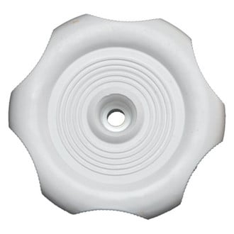 RV Designer® - 1" Plastic White Round Shaft Knob for Hinged Windows