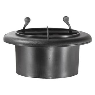 RV Designer® - 5" Black Duct Vent with Damper