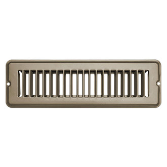 RV Designer® - 2" x 10" Tan Metal Undampered Floor Register