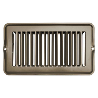 RV Designer® - 4" x 8" Tan Metal Undampered Floor Register