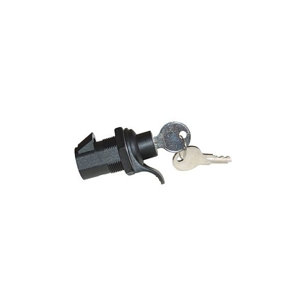 RV Designer® - Black Keyed Compartment Lock with Push Button