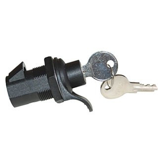 RV Designer® - Black Keyed Compartment Lock with Push Button
