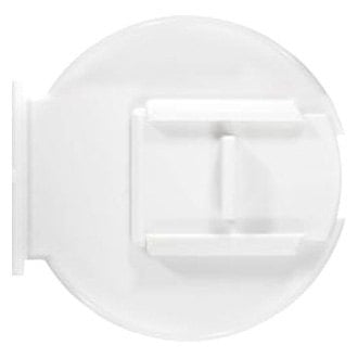 RV Designer B132 4.6 inch Diameter Round Electrical Cable Hatch Low Profile Colonial White