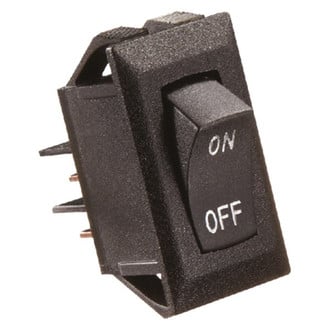 RV Designer® - Single SPST On/Off Rectangular Labled Multi Purpose Switch
