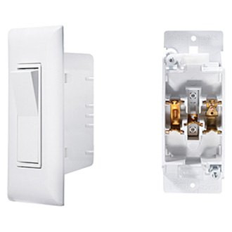 RV Designer® - AC Self Contained™ Single SPST On/Off White Lighting Switch
