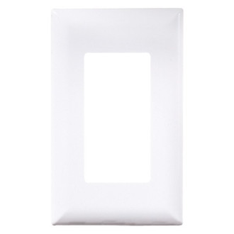 RV Designer® - Self Contained Single White Rectangular Face Plate for Lighting Switches