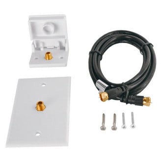 RV Designer® - White Single TV Outlet