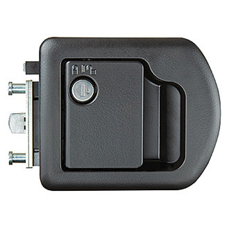 RV Designer® - Trimark™ Steel Black Standard Key Motorhome Entry Door Lock w/o Dead Bolt