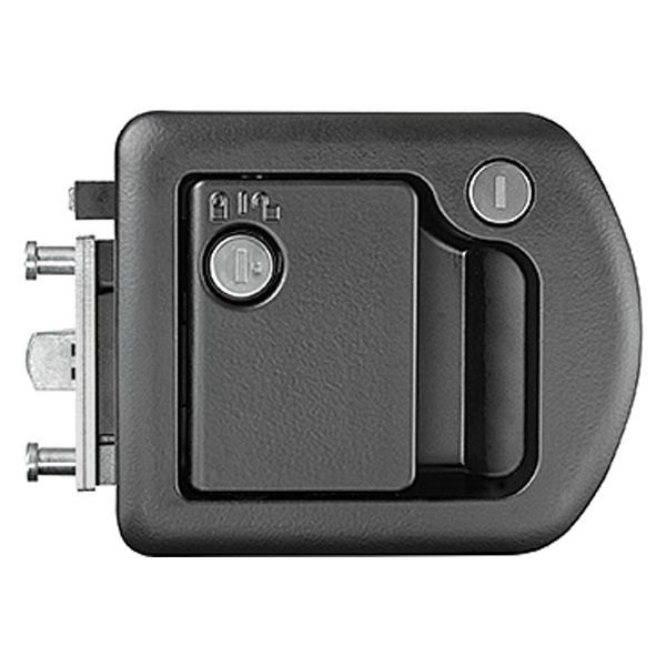 RV Designer® - Trimark™ Black Powder Coated Standard Key Motorhome Entry Door Lock with Dead Bolt