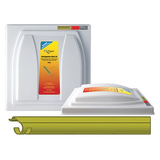 RV Designer® - 14.8" x 14.8" White Roof Vent Lid for Ventline prior to 2008, Elixir starting with 1994