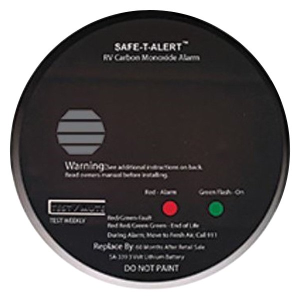Safe-T-Alert® - Black Surface Mount Carbon Monoxide Alarm