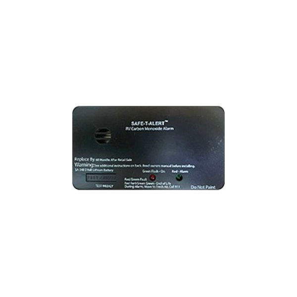Safe-T-Alert® - 2.8"H Black Surface Mount Carbon Monoxide Alarm