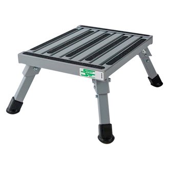 440LB Capacity Aluminum Folding Platform Steps RV Step Stool with Anti-Slip Surface & Rubber Feet for Motorhome Trailer SUV also for Kitchen & Office 