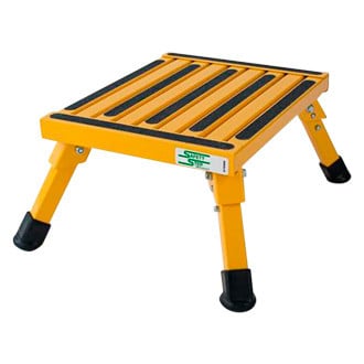 Safety Step® S07CY - Yellow Aluminum Platform Step with Fixed Legs
