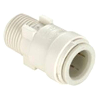 SeaTech® - 35 Series White Plastic Male Adapter (3/8" CTS x 1/2" MNPT)