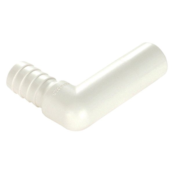 35 Series 90° White Plastic Stackable Hose Elbow (1/2" Barb x 1/2" CTS Stem)