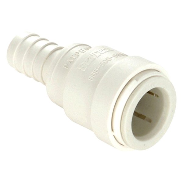 35 Series White Plastic Hose Barb Fitting (1/2" CTS x 1/2" Barb)