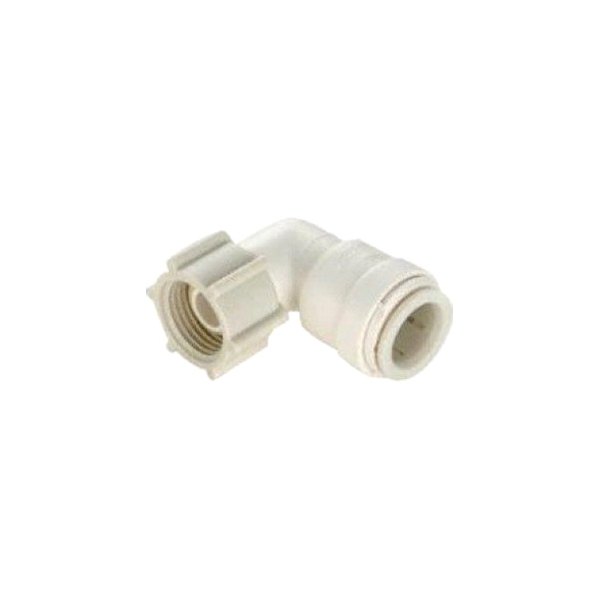 35 Series 90° White Plastic Female Swivel Elbow (3/8" CTS x 1/2" FNPS)