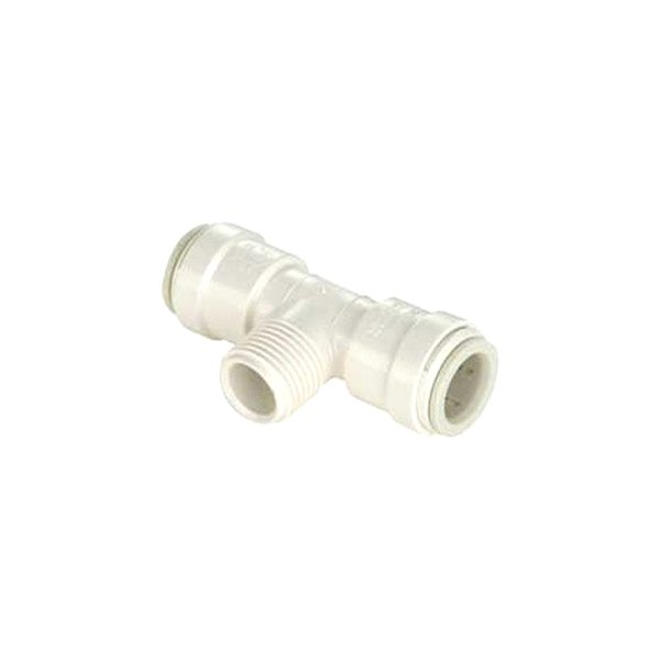 35 Series White Plastic Male Thread Tee (1/2" CTS x 1/2" CTS x 1/2" MPT)