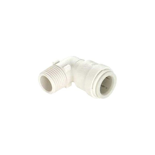 35 Series 90° White Plastic Male Elbow (1/2" CTS x 1/2" MNPT)