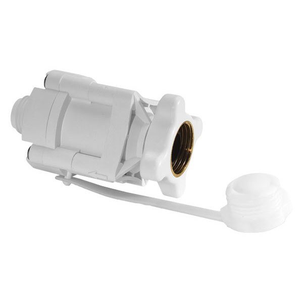 SHURflo® - White Stainless Steel City In-Line Water Fill with 1/2" MPT Brass Check Valve