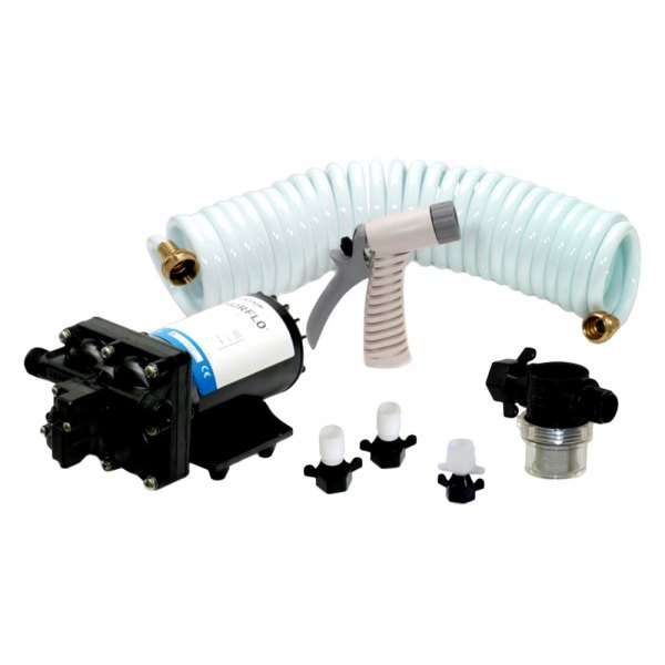 SHURflo® - Blaster™ II 3.5 GPM 45 PSI Washdown Pump Kit with 25' Coiled Hose