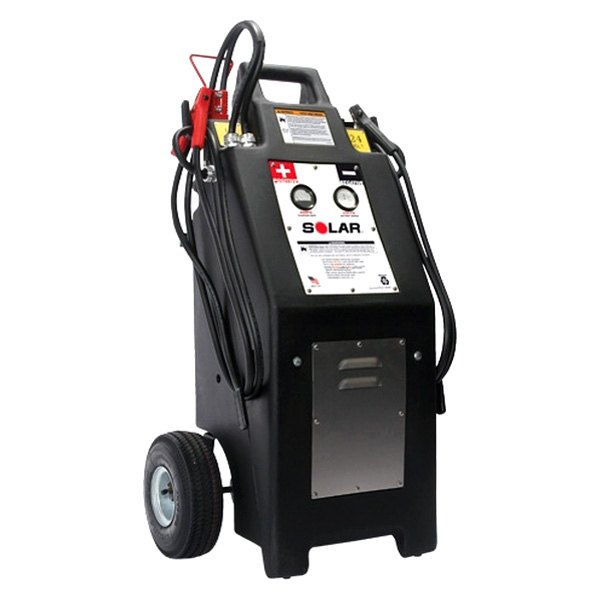 Solar® - 12V/24V 1400/800 Cold Cranking Amps Wheeled Heavy Truck Commercial Battery Charger and Engine Starter