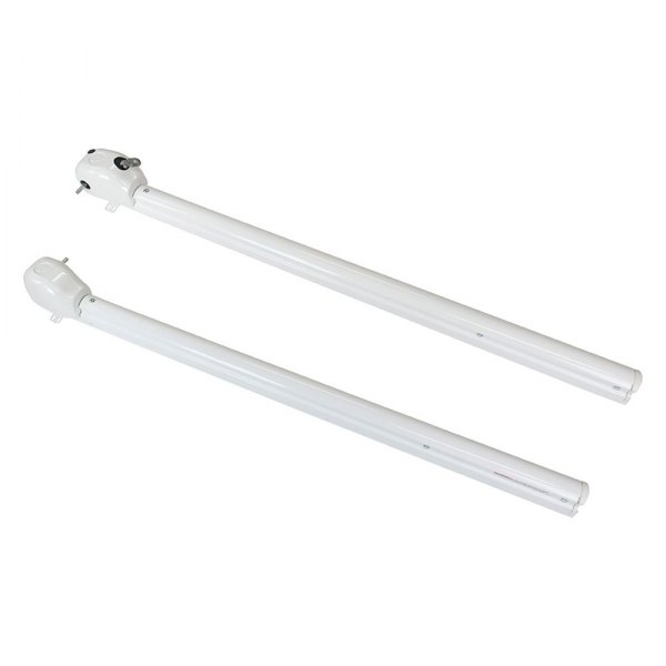Solera Awnings® - 5.5' White Manual Patio Awning Arm Kit for Pitched Awnings 2 Pieces