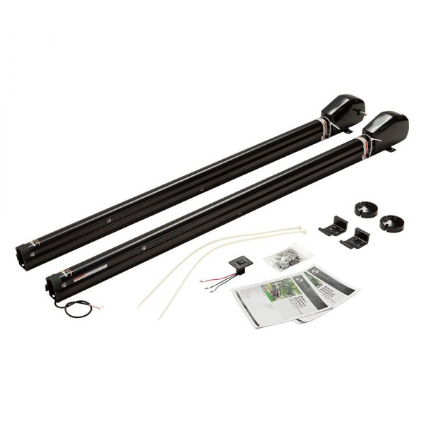 Solera Awnings® - 5.7' Black Power 12V Patio Awning Arm Kit 2 Pieces
