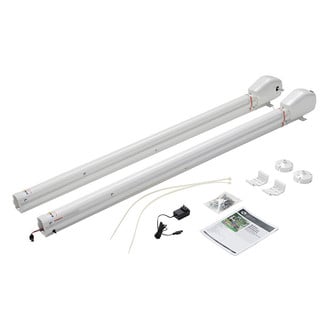 Solera Awnings® - 5.7' White Power 18V Patio Awning Arm Kit 2 Pieces