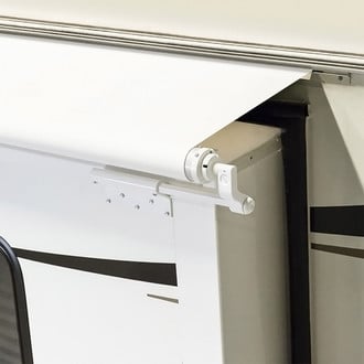 Solera Awnings® - 5000™ 145" White Vinyl Standard Slide-Out RV Awning with Rail