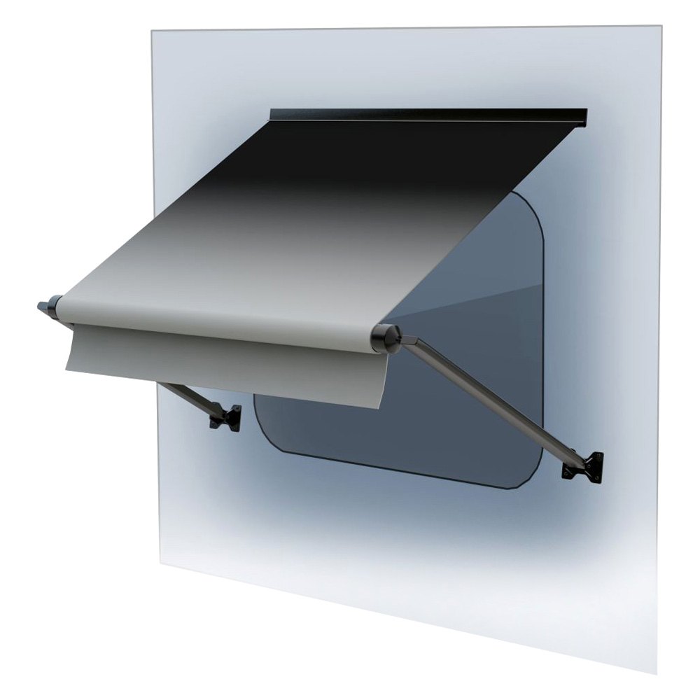 Solera Awnings® V000394547 XL™ 168"W x 30"Ext. Black Fade Vinyl