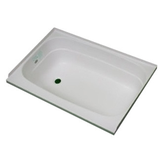Specialty Recreation® - White Plastic Rectangular Bath Tub with Left Hand Drain (32"L x 24"W)