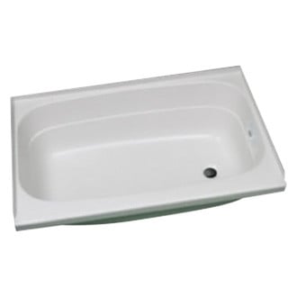 Specialty Recreation® - White Plastic Rectangular Bath Tub with Right Hand Drain (36"L x 24"W)