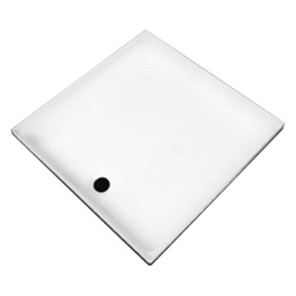 Specialty Recreation® - White Plastic Square Shower Pan with Center Drain (24"L x 24"W)