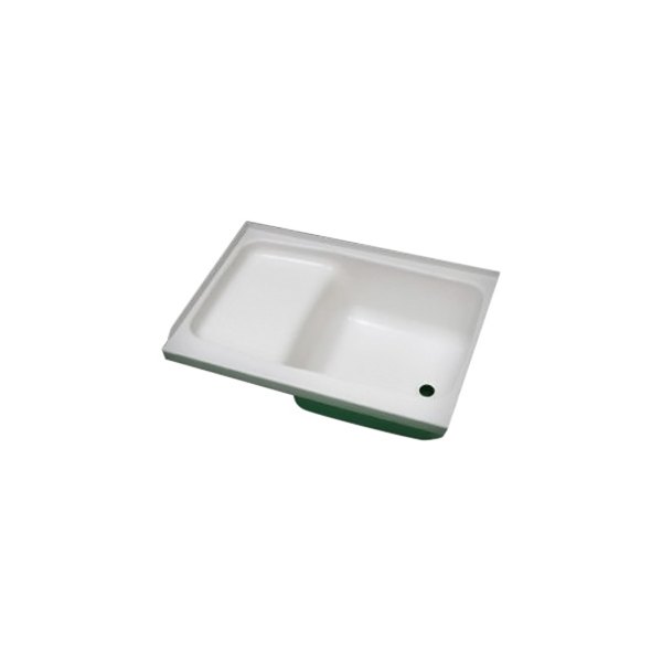 Specialty Recreation® - White Plastic Rectangular Step Bath Tub with Right Hand Drain