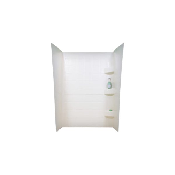 Bri-Rus® - White Plastic Shower Wall