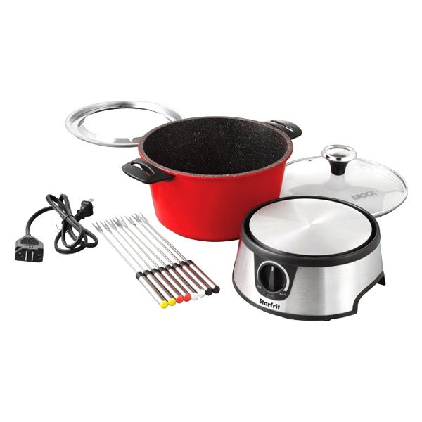 Starfrit® - 1500W Red The Rock Fondue Set for 8 Person