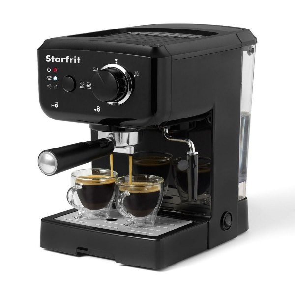 Starfrit® - 1050W Black Espresso Maker