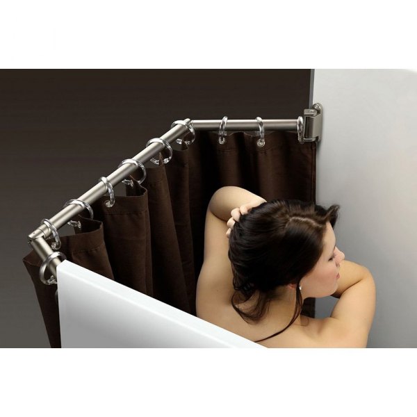 Stromberg Carlson® - Satin Nickel Extend-A-Shower Curtain Rod
