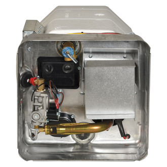 Suburban® - SW12DE LP Gas & Electric 12 gal Direct Spark Ignition Tank-Type RV Water Heater (16-7/32" x 16-7/32" x 22-1/4")