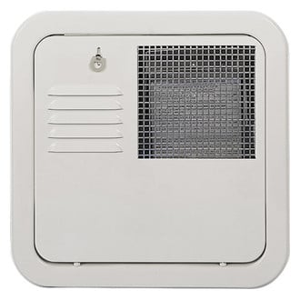 Suburban® - White Steel Flush Mount RV Water Heater Access Door for Suburban 4 or 6 Gal. RV Water Heater
